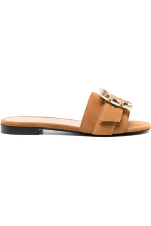 Madison.Maison Sandalias con hebilla de gemas