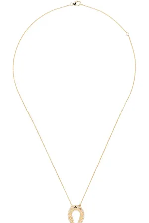 HARWELL GODFREY Collar Mini Horseshoe en oro amarillo de 18kt con dije