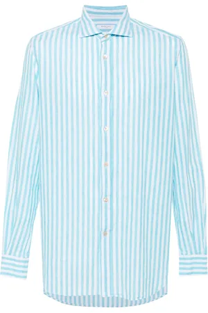 Boglioli Camisa manga larga con rayas estampadas