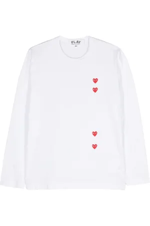 Comme des Garçons Playera con corazón estampado