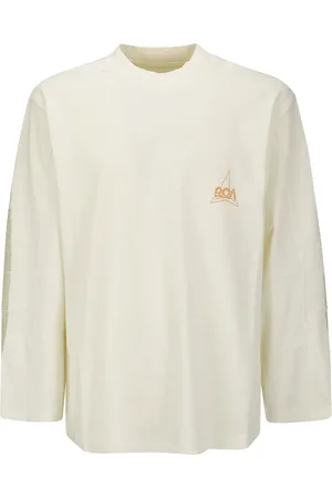 ROA Sudadera con estampado gráfico y paneles