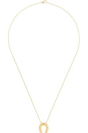 HARWELL GODFREY Collar Mini Horseshoe en oro amarillo de 18kt con dije