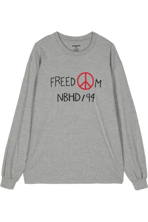 NEIGHBORHOOD Playera con eslogan estampado