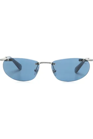 Swarovski Lentes de sol sin armazón con detalles de cristal