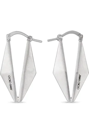 Jimmy Choo Aretes con logo grabado