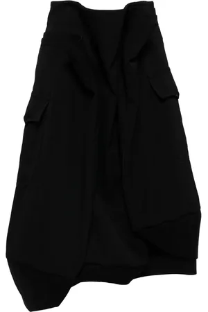 Comme des Garçons Falda midi con diseño asimétrico