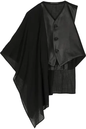 YOHJI YAMAMOTO Chaleco con paneles asimétricos