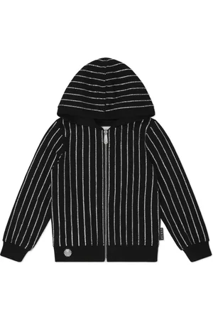Philipp Plein Hoodie con detalles de cristal y cierre