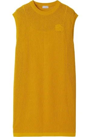 Burberry Vestido de malla con bordado EKD