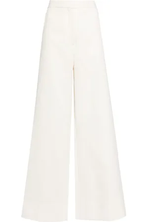 Stella McCartney Pantalones anchos con tiro alto