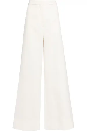 Stella McCartney Pantalones anchos con tiro alto