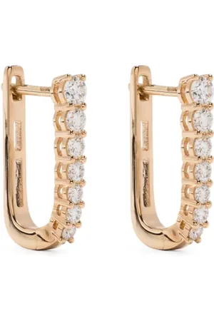 Dana Rebecca Designs Arracadas Ava Bea en oro amarillo de 14kt con diamante