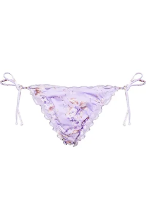 MC2 SAINT BARTH Bikini bottom con estampado floral