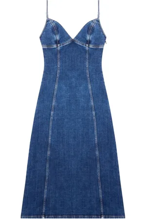 Diesel Vestido midi de mezclilla De-Fulvy-Dress-D