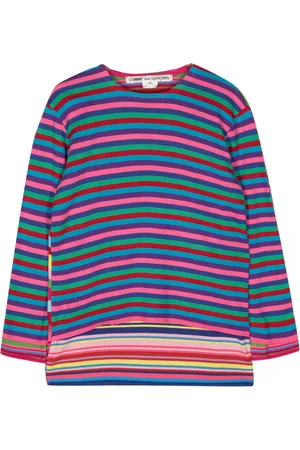 Comme des Garçons Suéter a capas con motivo de rayas