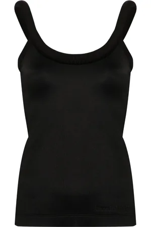 Alexander McQueen Top sin mangas con detalle 3D