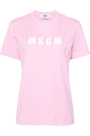 Msgm Playera con logo estampado