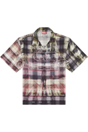 Diesel Camisa manga corta con estampado gráfico