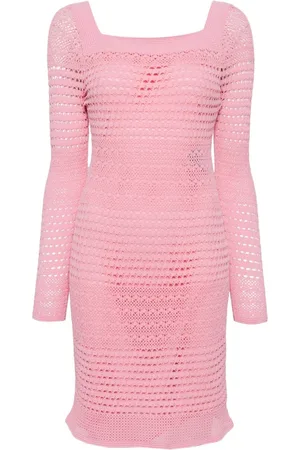 Tom Ford Vestido corto con cuello cuadrado
