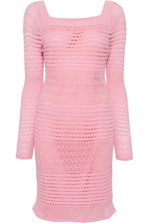 Tom Ford Vestido corto con cuello cuadrado