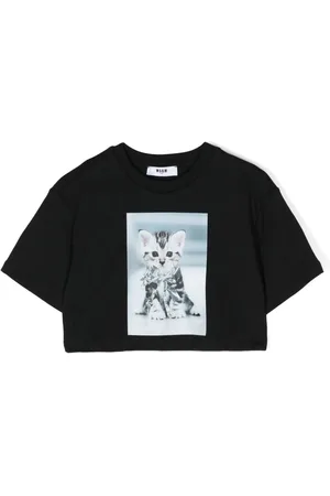 Msgm Playera con estampado gráfico