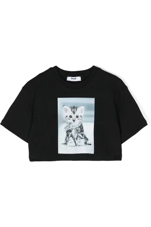 Msgm Playera con estampado gráfico