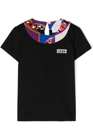 PUCCI Junior Playera con parche del logo
