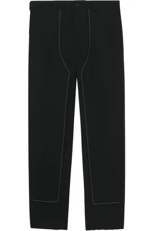 Comme des Garçons Pantalones rectos con detalles de costuras