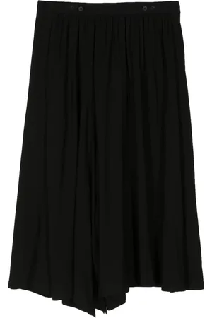 YOHJI YAMAMOTO Falda plisada con diseño asimétrico