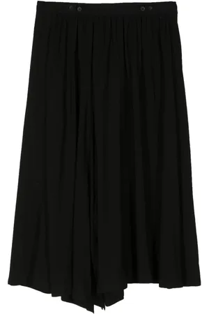 YOHJI YAMAMOTO Falda plisada con diseño asimétrico