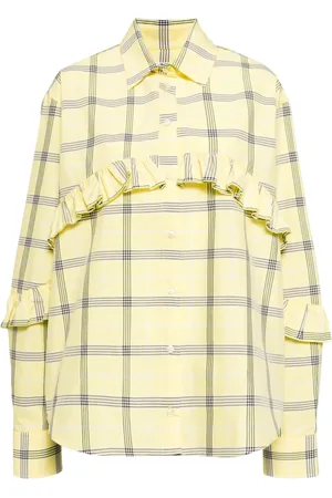 Msgm Camisa con motivo de cuadros