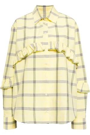 Msgm Camisa con motivo de cuadros