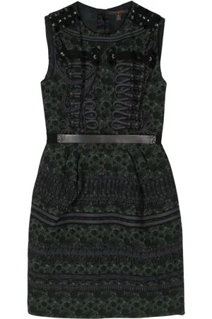 LOUIS VUITTON Vestido sin mangas con apliques