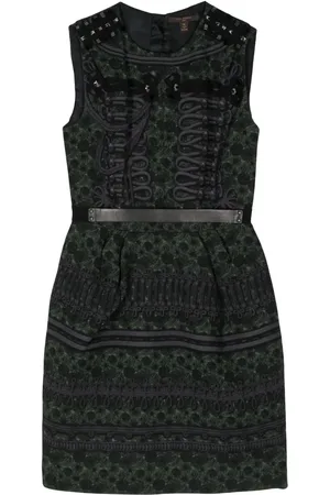 LOUIS VUITTON Vestido sin mangas con apliques