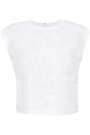 Comme des Garçons Top con acabado arrugado