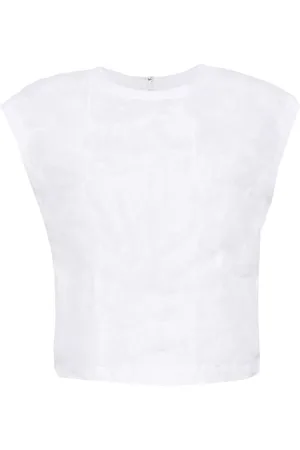 Comme des Garçons Top con acabado arrugado
