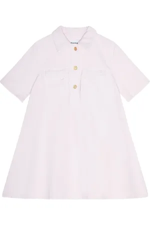 Ganni Vestido de mezclilla manga corta