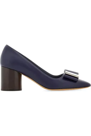 Salvatore Ferragamo Zapatillas con moño doble y tacón de 60mm