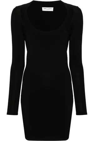 Saint Laurent Vestido corto Décolleté