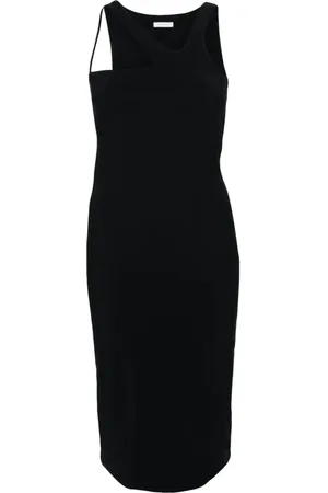 Patrizia Pepe Vestido midi con cuello asimétrico
