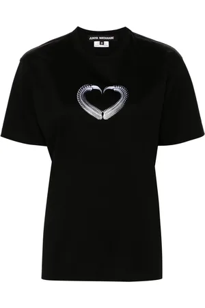 JUNYA WATANABE Playera con estampado gráfico de corazón