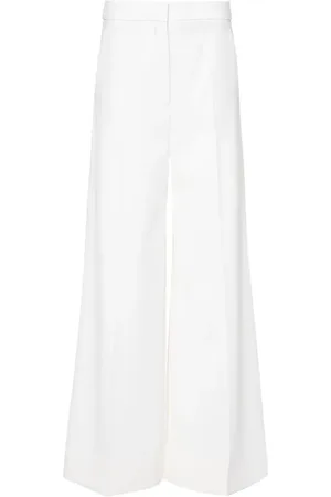 Stella McCartney Pantalones anchos con tiro alto