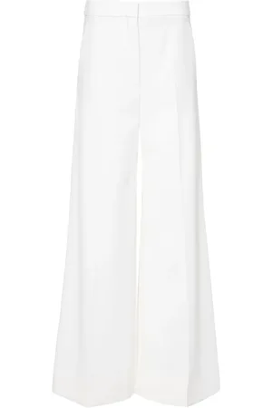 Stella McCartney Pantalones anchos con tiro alto