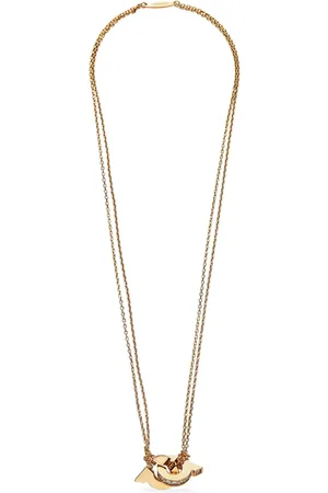 Salvatore Ferragamo Collar con dije Double Gancini