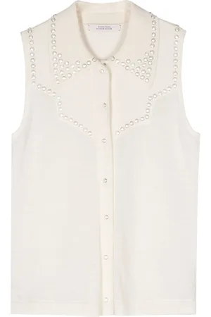 Dorothee Schumacher Top de tejido con apliques