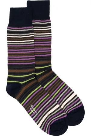 Paul Smith Calcetines de media pierna con detalle de rayas