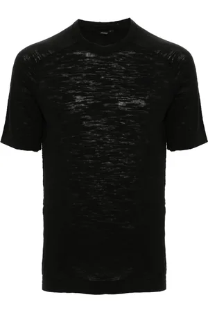TRANSIT Playera con tejido de punto rompeido