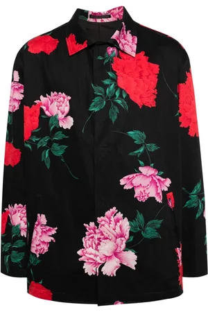YOHJI YAMAMOTO Sobrecamisa con estampado floral