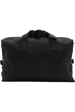 Burberry Bolsa de viaje con motivo de cuadros en jacquard