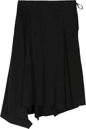 YOHJI YAMAMOTO Falda midi con diseño asimétrico